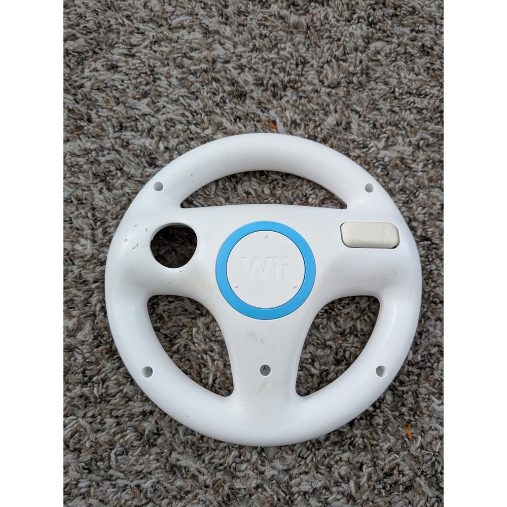 Nintendo Wii Genuine Mario Kart Steering Wii Wheel Wiimote Accessory White
